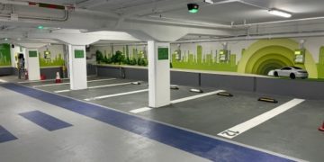 Cornerstone Technologies collaborates with Parking Systems Limited to provide a one-stop EV charging solution for the Wilson Admiralty Car Park (PRNewsfoto/Cornerstone Technologies)