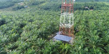 edotco Malaysia's tower powered by hybrid fuel in Sabah.