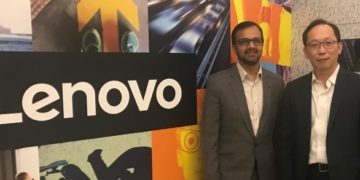 Vinay Solanki, head of IoT business, Lenovo (left), and Ronald Wong, general manager for Hong Kong and Macau, Lenovo (right)