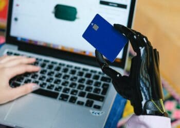 Photo by Anna Shvets: https://www.pexels.com/photo/person-holding-blue-card-on-macbook-pro-5614119/