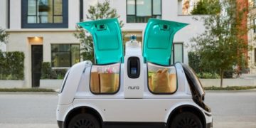 Nuro self-driving road vehicle. Nuro, a maker of autonomous delivery vehicles, is first company to receive investment from Woven Planet under its Woven Capital unit.